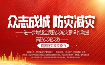 镇防灾减灾活动总结报告5篇