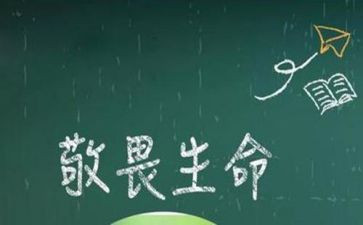 敬畏生命珍爱生命演讲稿7篇