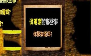 试用期工作总结通用模板6篇