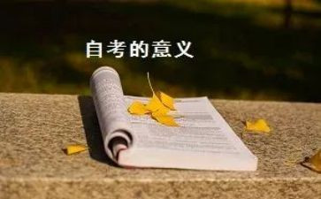 自考大学生自我鉴定8篇